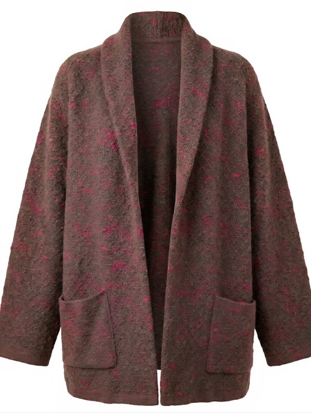 Vintage Sweater Womens L-2XL Oversized Cardigan Whimsigoth FairIsle Icelandic